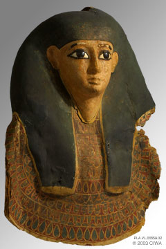 Mummy mask of a young woman, Dyn. 18